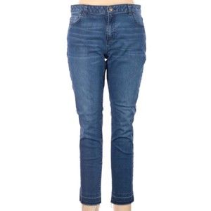 Michael Kors Izzy Skinnny Jeans Size 10 Raw Hem Mid Rise Ankle Length Womens